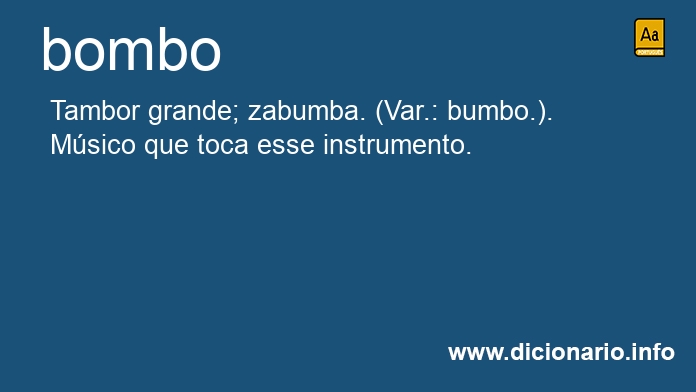 Significado de bombo