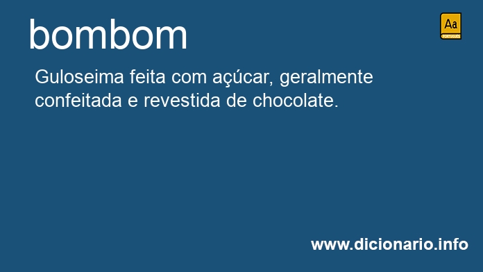 Significado de bombons