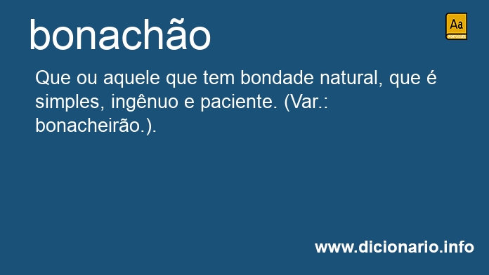 Significado de bonaches