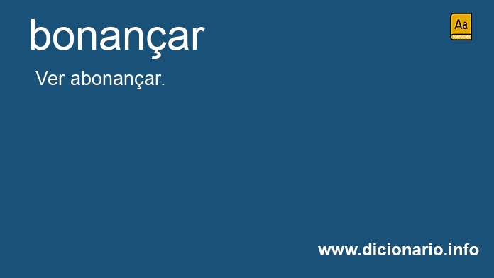 Significado de bonance