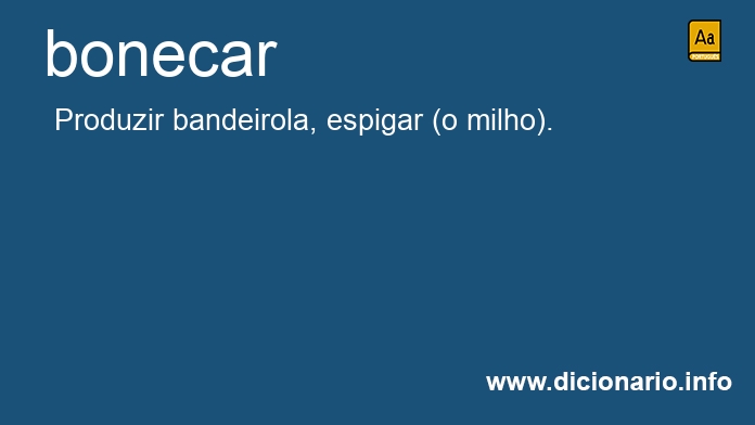 Significado de bonecar