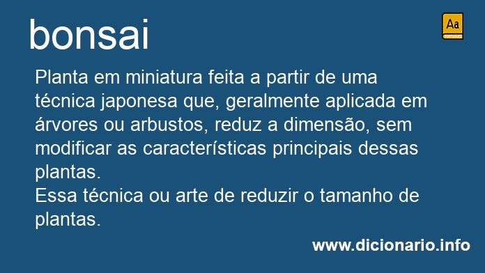 Significado de bonsai