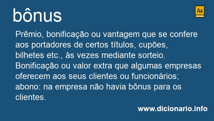 Significado de bnus