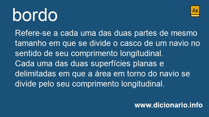 Significado de bordos
