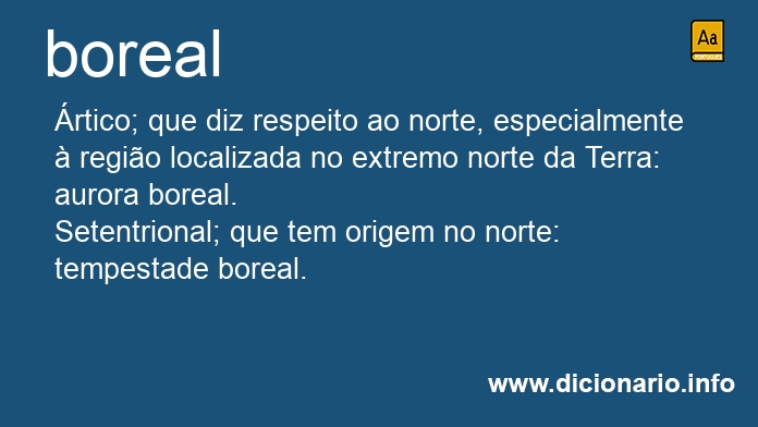 Significado de boreais