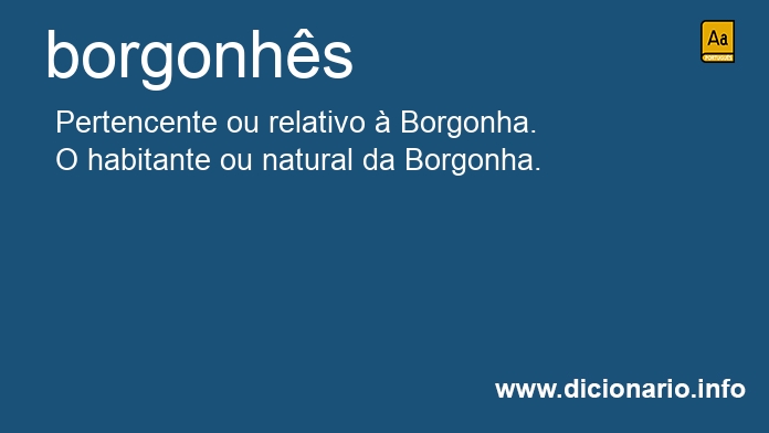 Significado de borgonhesa