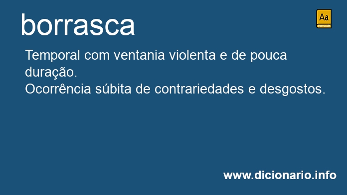 Significado de borrascas