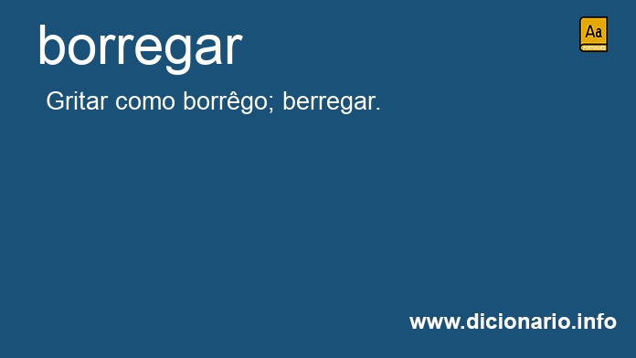 Significado de borregar