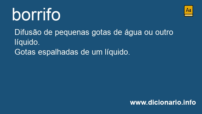 Significado de borrifos