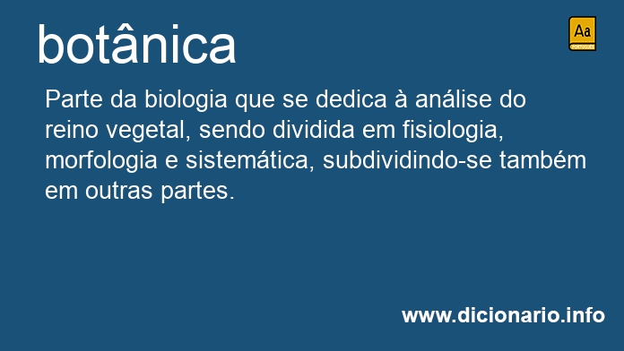 Significado de botnicas