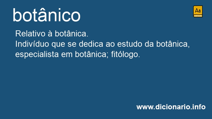 Significado de botnico