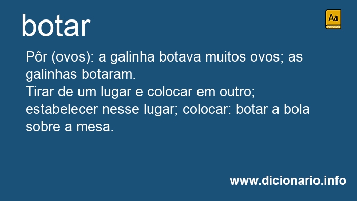 Significado de botarei