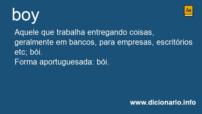 Significado de boy