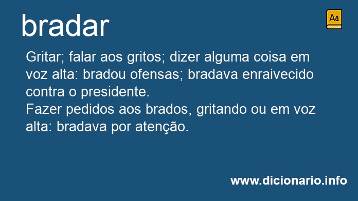 Significado de bradado