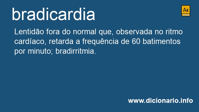 Significado de bradicardia