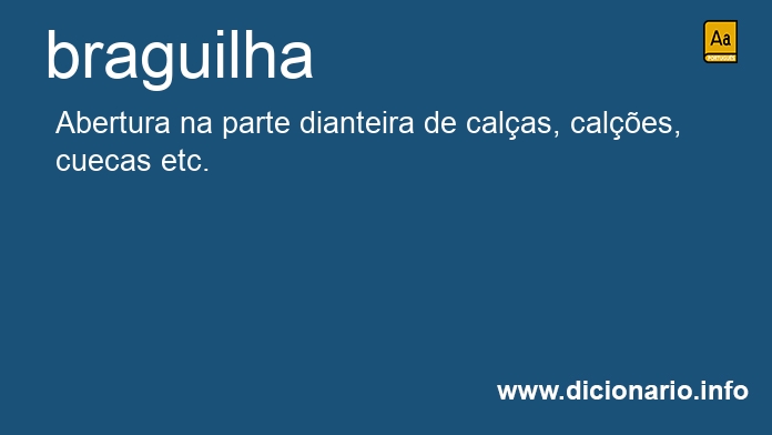 Significado de braguilha