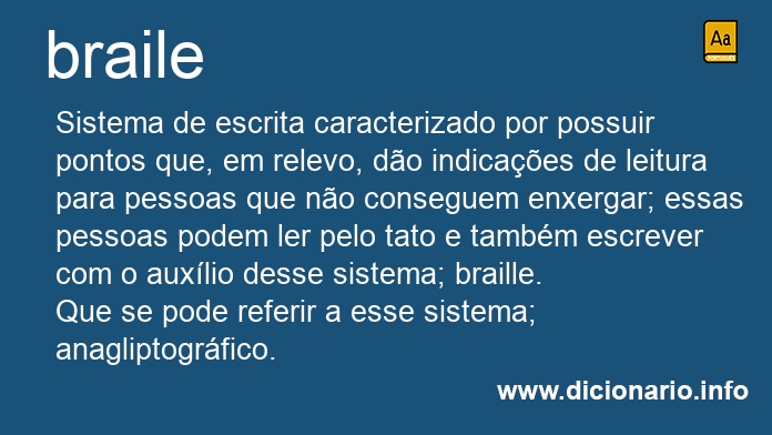 Significado de braile