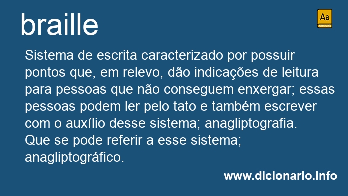 Significado de braille