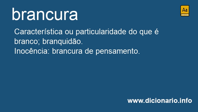 Significado de brancura