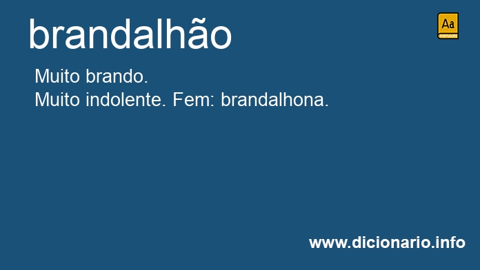 Significado de brandalho