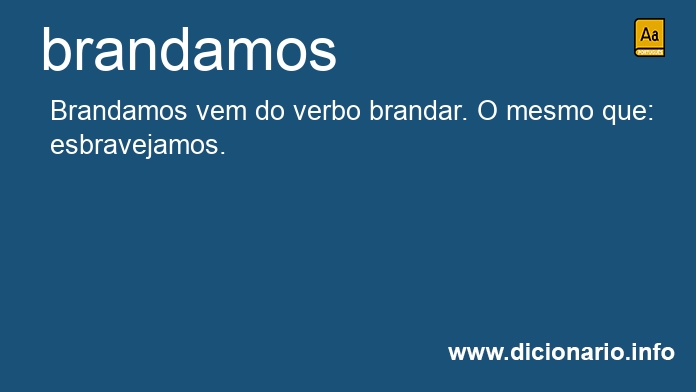 Significado de brandamos