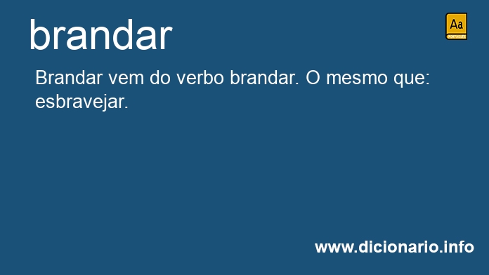 Significado de brandar