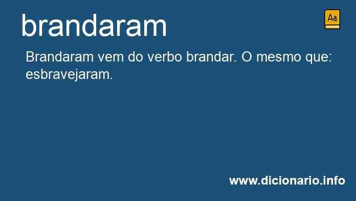 Significado de brandaram