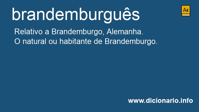 Significado de brandemburgus
