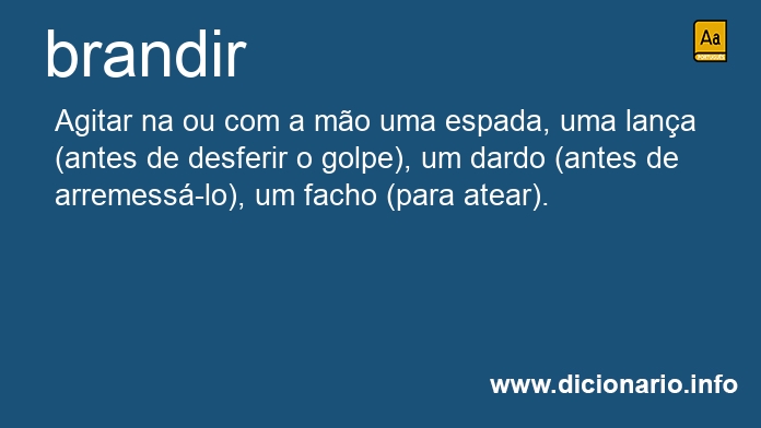 Significado de brandido