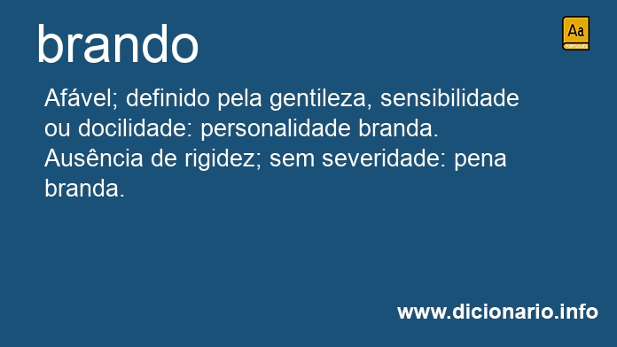 Significado de brando