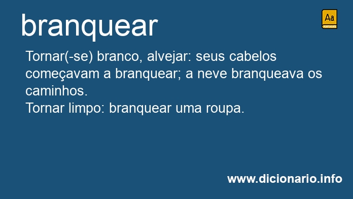 Significado de branqueai