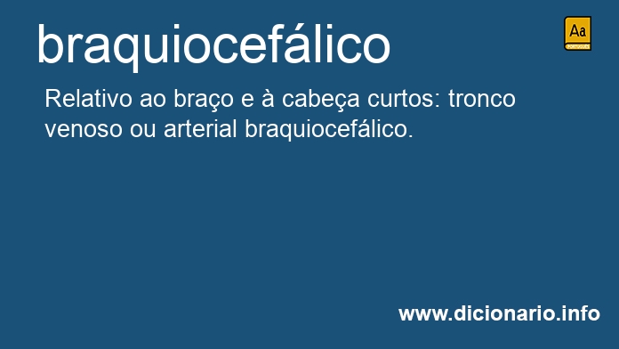 Significado de braquioceflico