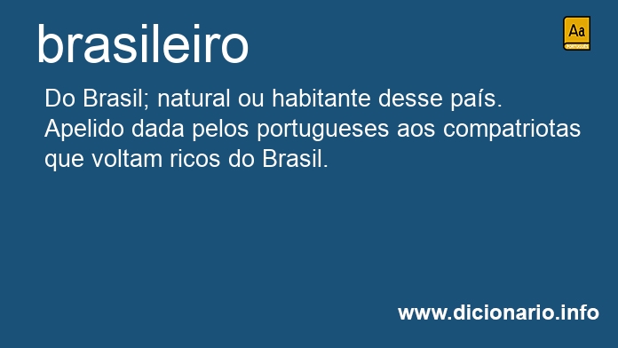 Significado de brasileiro