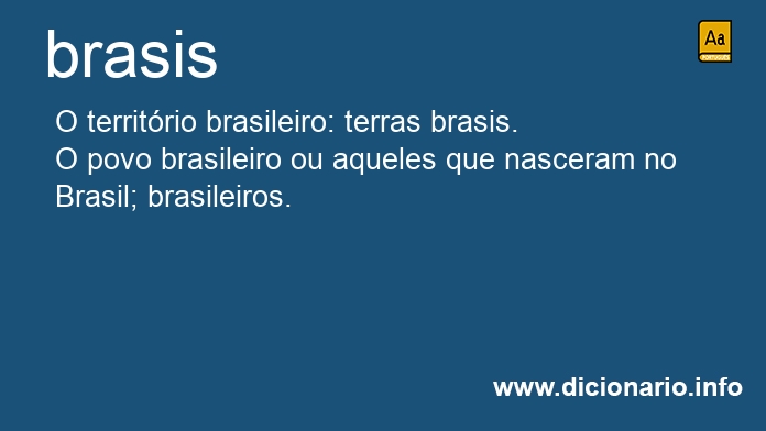 Significado de brasis