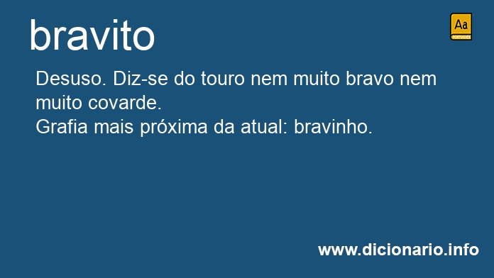 Significado de bravito