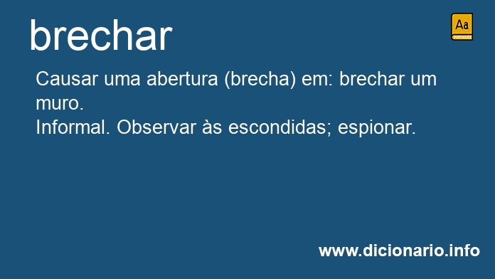 Significado de brechar