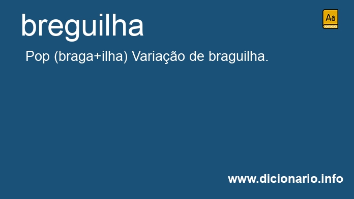 Significado de breguilha