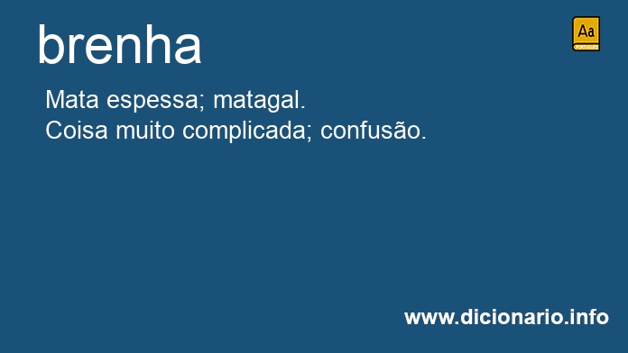 Significado de brenha