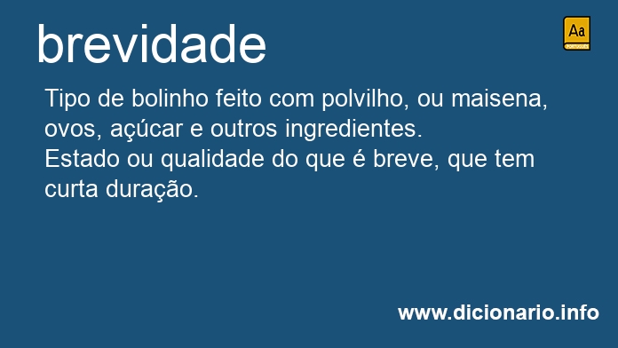 Significado de brevidade