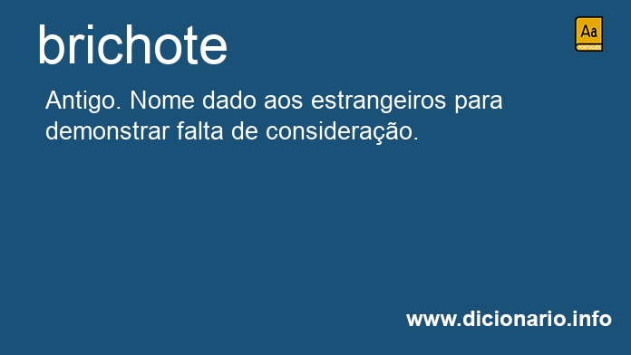 Significado de brichote