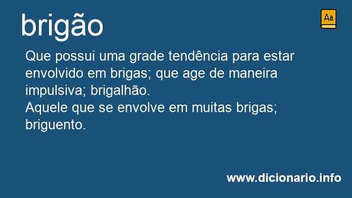 Significado de brigo