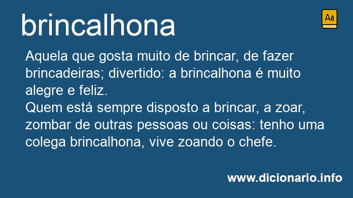 Significado de brincalhona