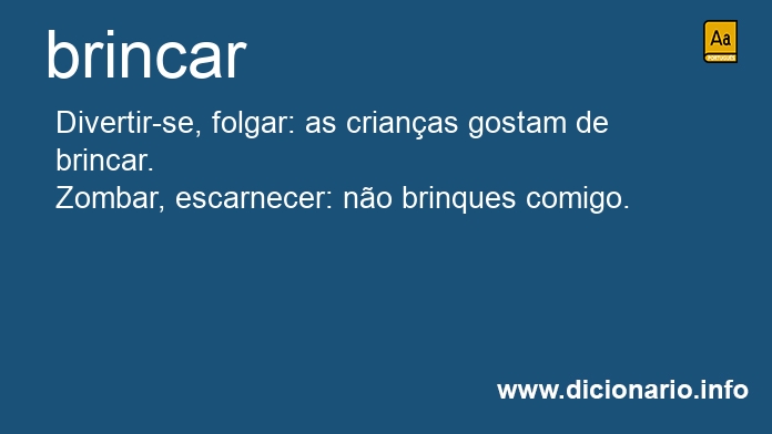 Significado de brincars