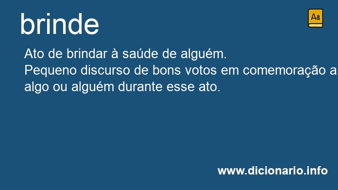 Significado de brinde