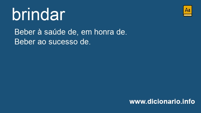 Significado de brindei
