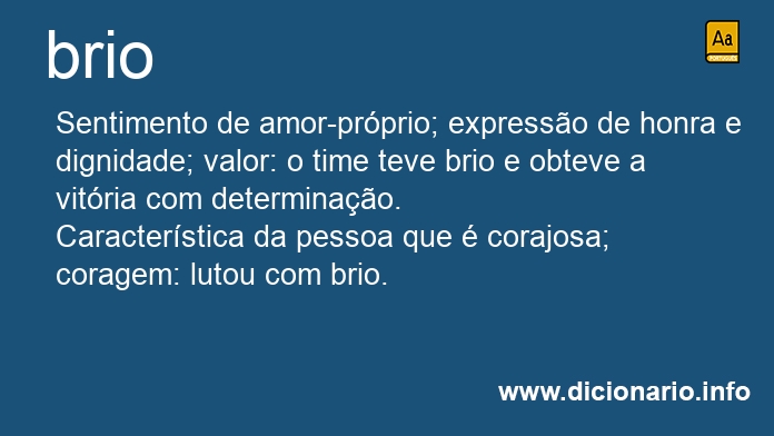 Significado de brio