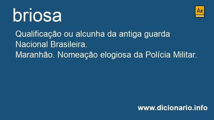 Significado de briosa