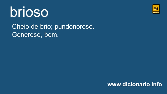 Significado de brioso