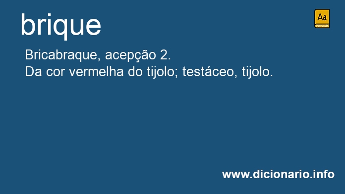 Significado de brique