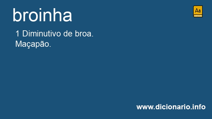 Significado de broinha